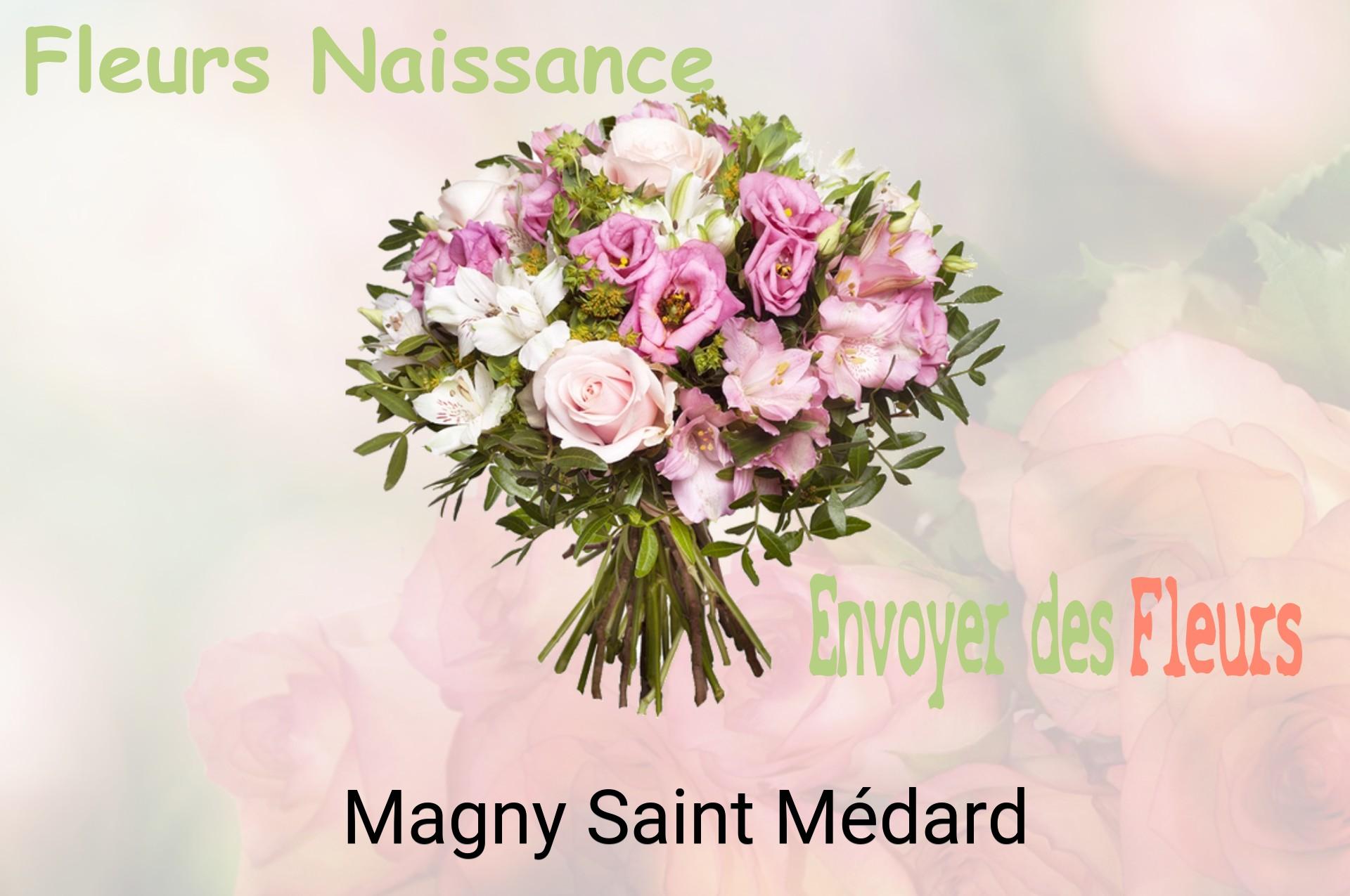 Bouquet de fleurs de naissance livré à Magny-Saint-Médard